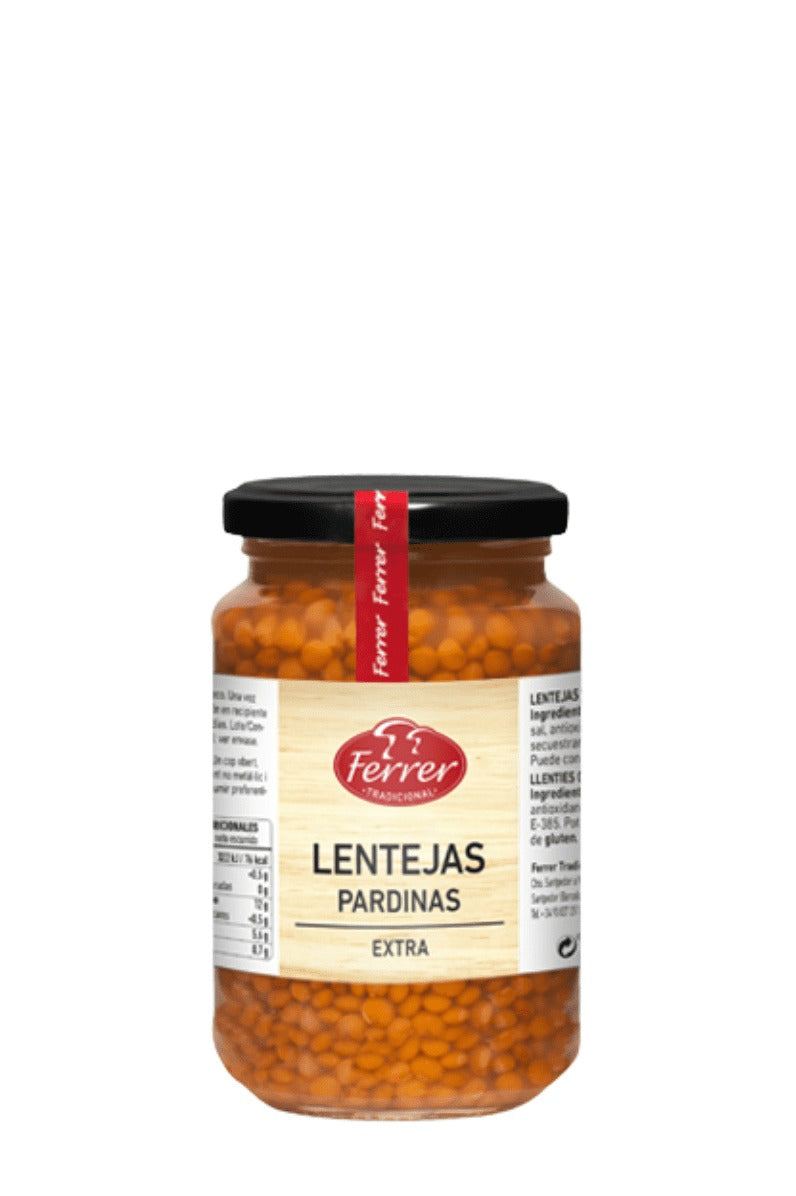 Lenteja Pardina Cocida Extra 215 g - Ferrer