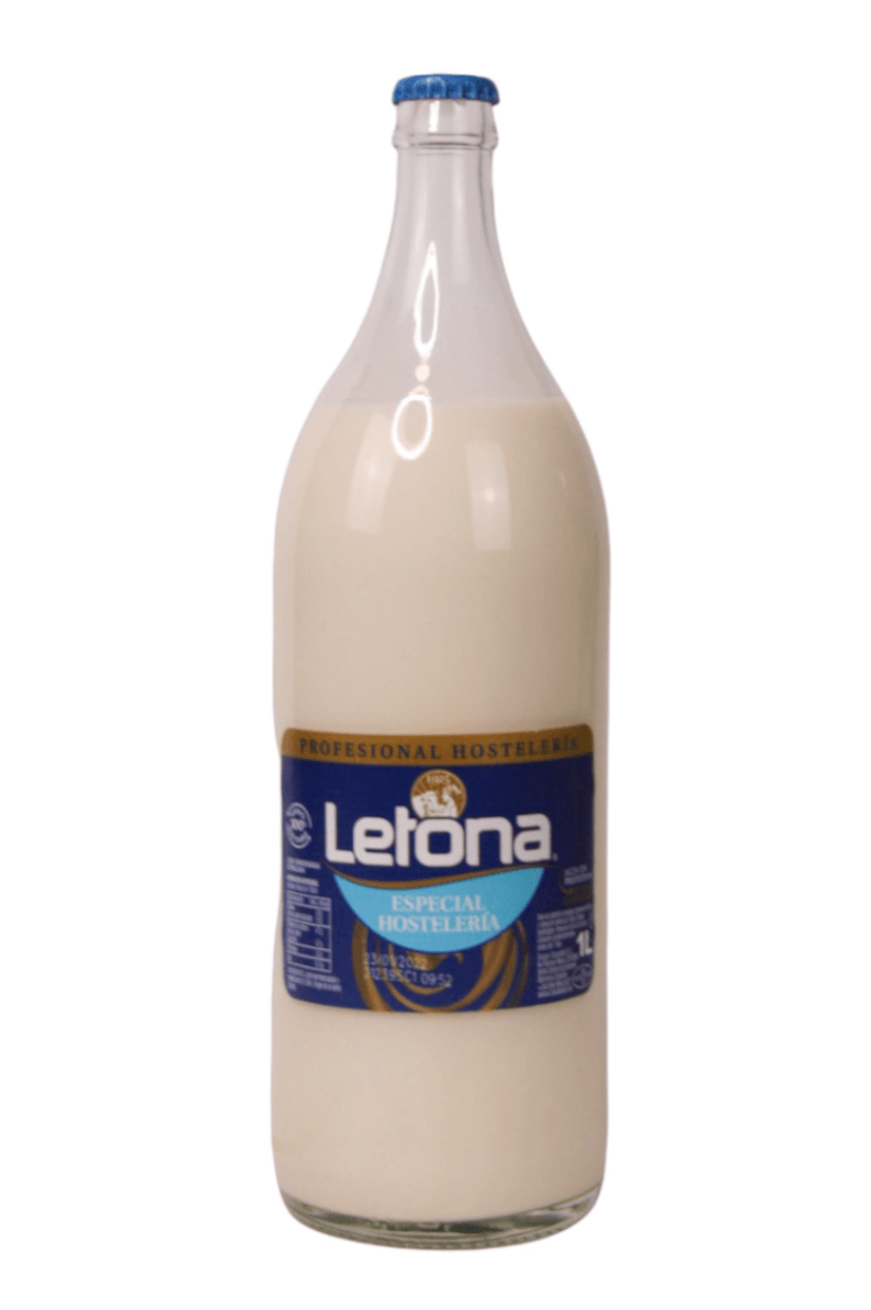 Leche Letona Semi-Desnatada 1 Lt Retornable - Pack 6 Ud - Re-pot market