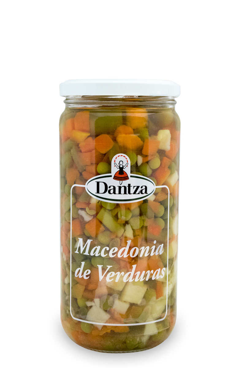 Macedònia de verdures en vidre retornable 400 g - DANTZA