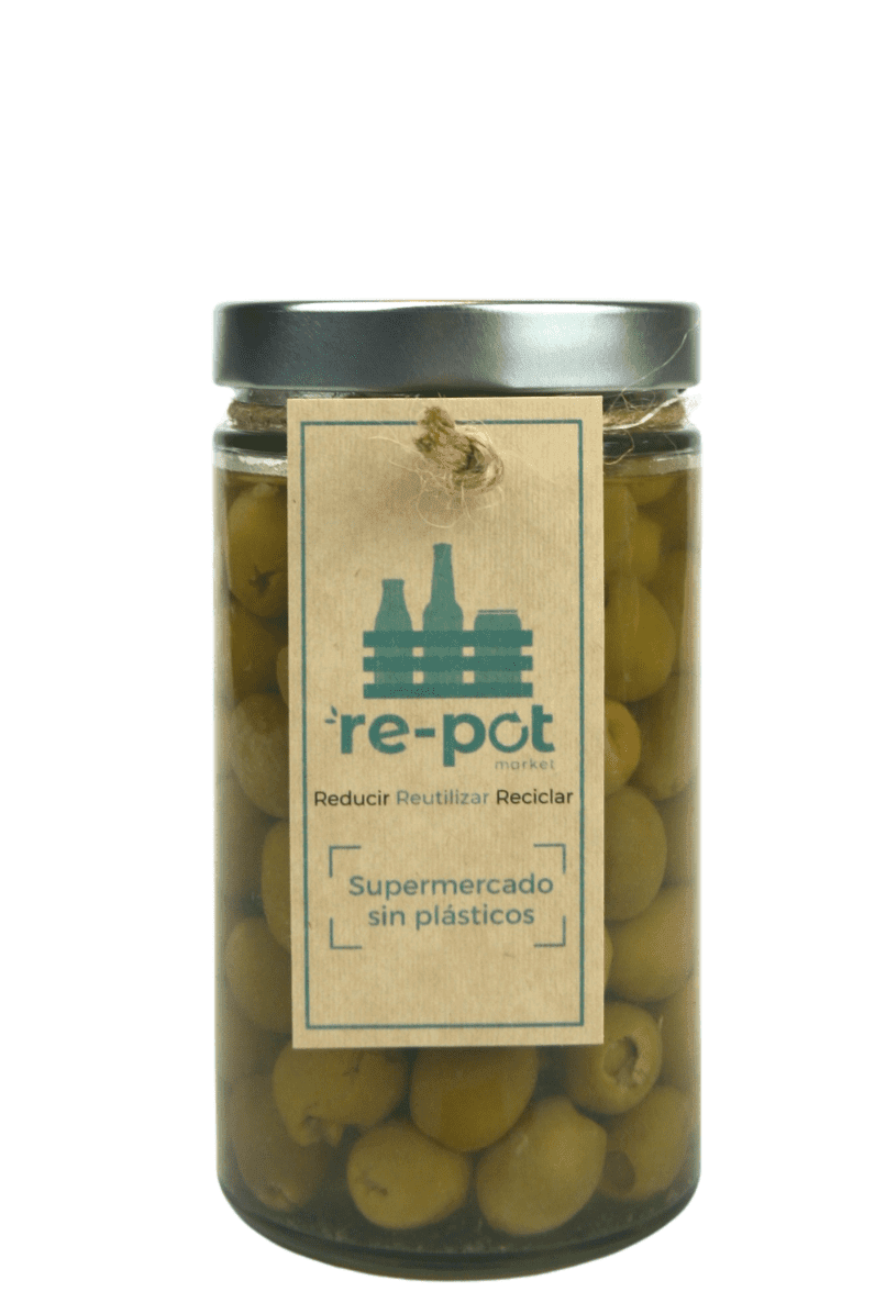 Aceitunas Manzanilla en Vidrio Retornable 0,3 Kg - Re-pot market