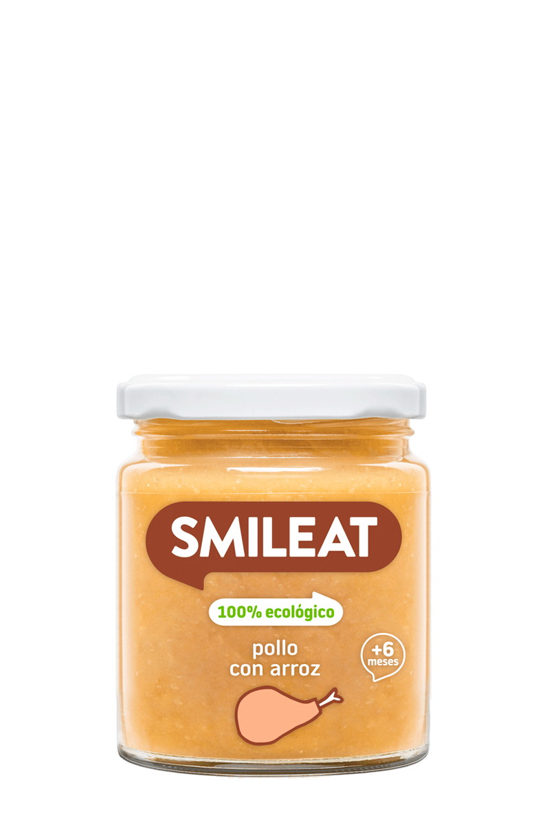 Tarritos de Pollo con arroz ECO  230 g - SMILEAT