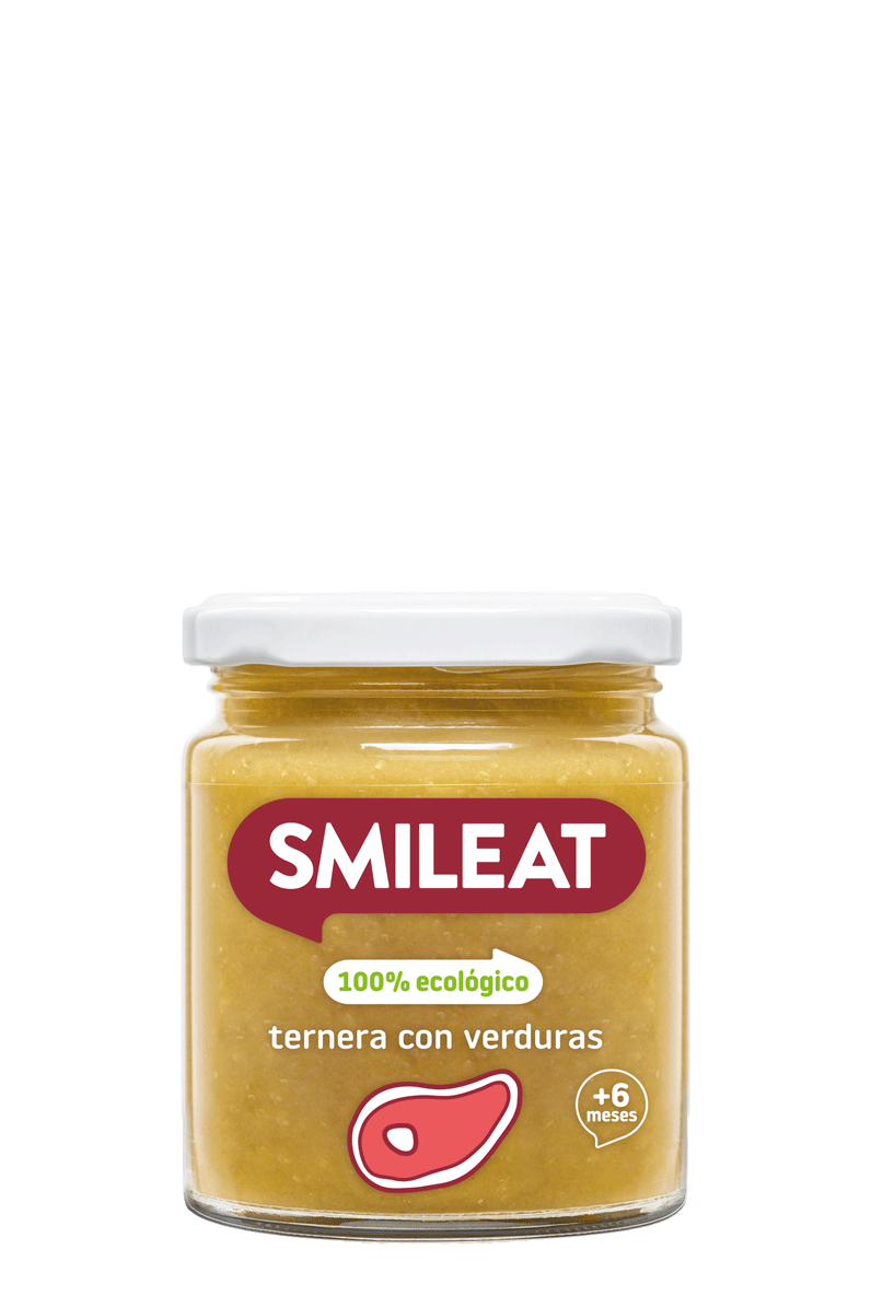 Tarrets de Vedella amb verdures ECO en vidre retornable 230 g - SMILEAT
