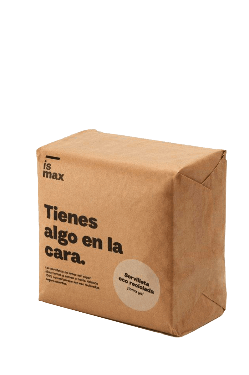 Servilletas de papel reciclado (100 Ud) - ISMAX