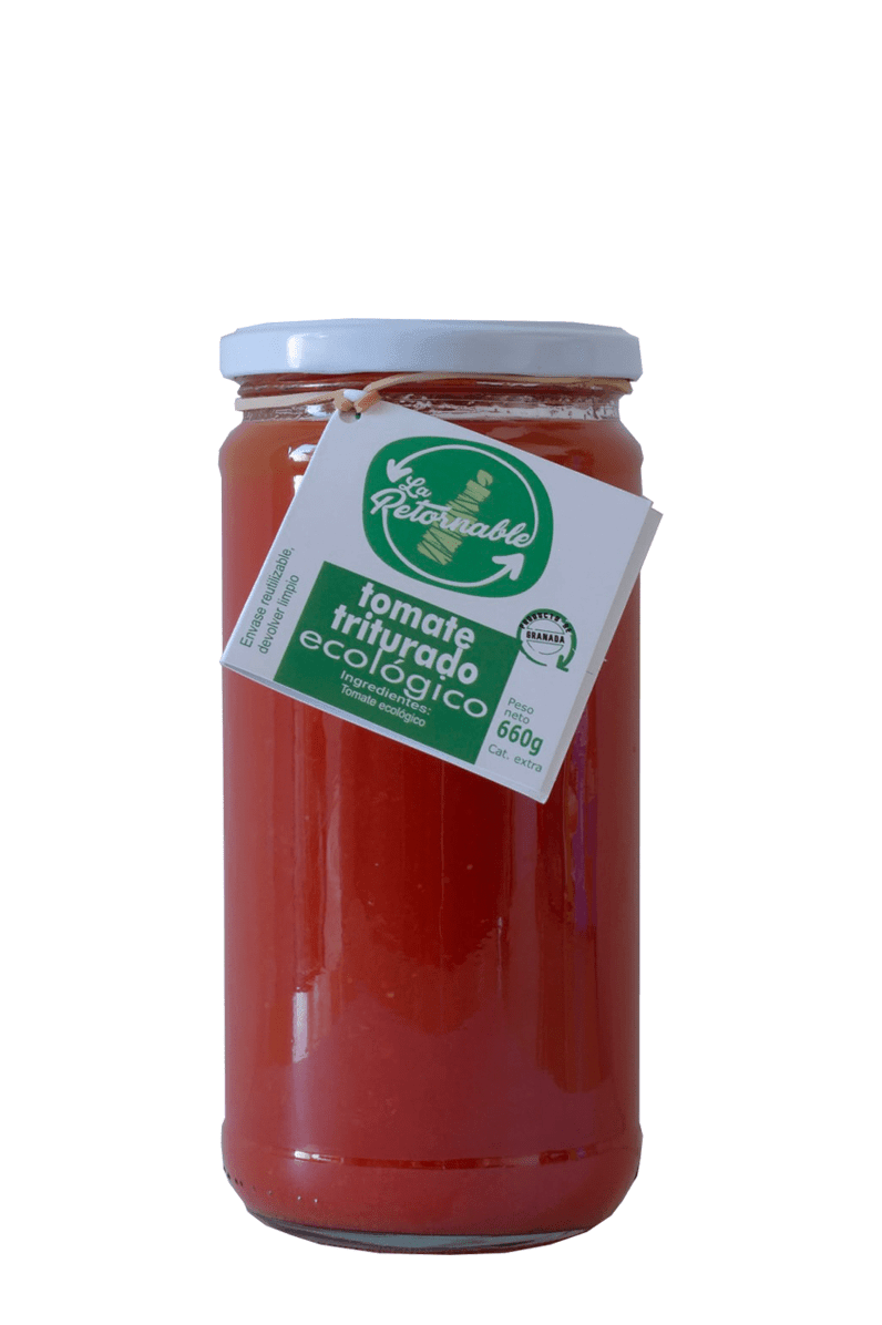 Tomate Triturado Ecológico en vidrio retornable 720 ml - Re-pot market